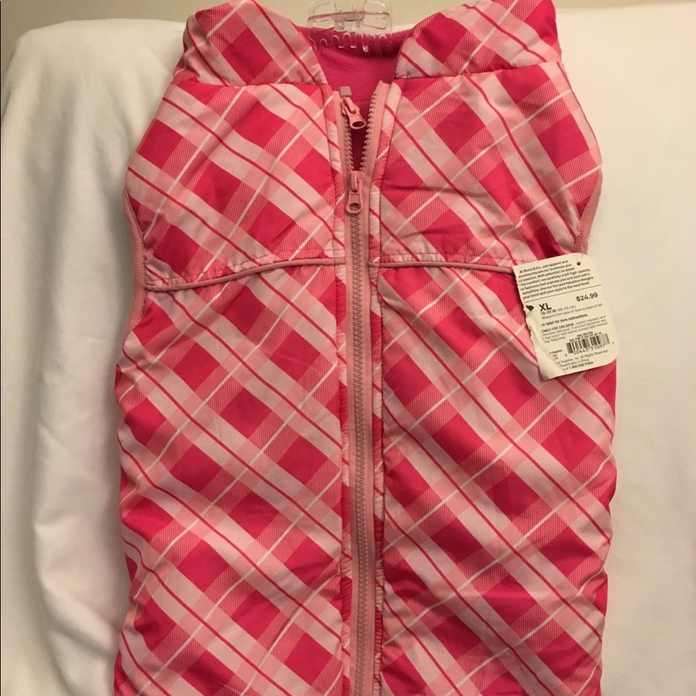 NWT Pink jacket for dogs XL